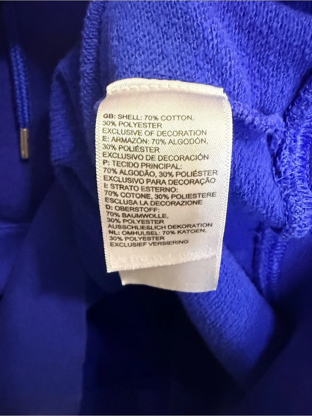 The North Face Men’s Hoodie - Blue/purple large